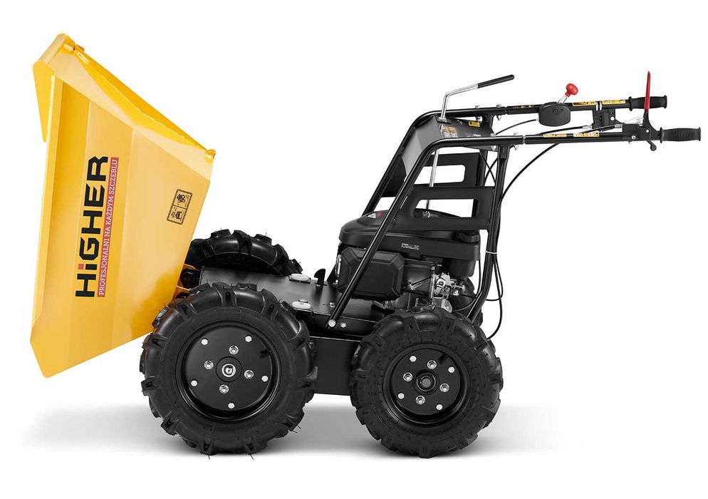 Taczka spalinowa mini wywrotka HIGHER wozidło spalinowe LONCIN 4,5 KM