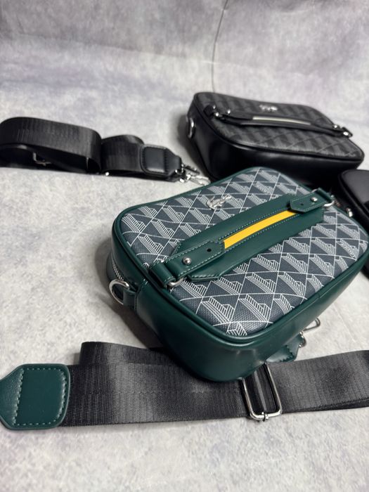 Сумка Lacoste , месеннджер Lacoste , Лакоста , Green , Black , White
