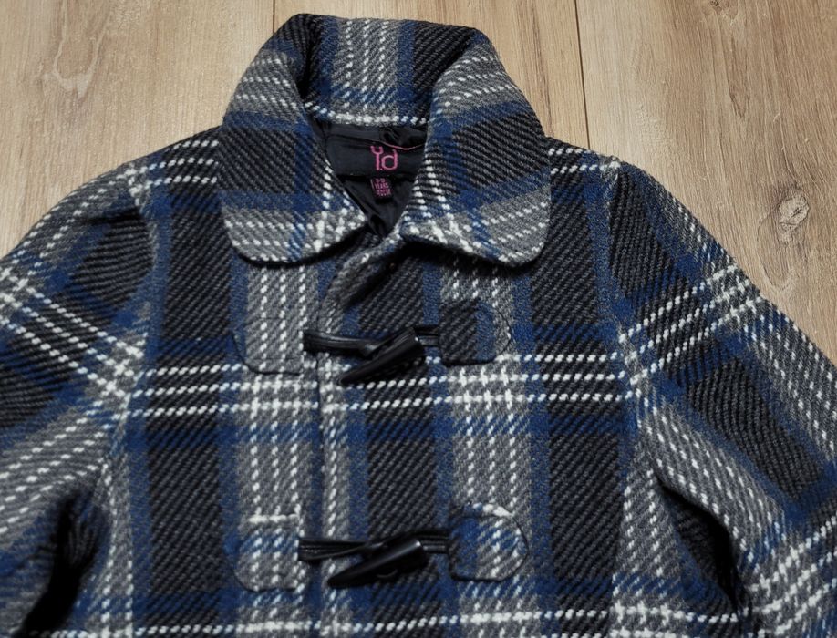 Płaszczyk w modną  kratkę 40% #wełna #jesien #zima  YD 9-10 lat 140