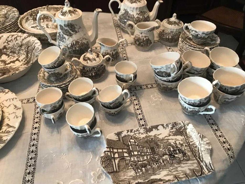 Serviço Inglês Myott Royal Mail -Conjunto Jantar, Chá e Café-125 peças
