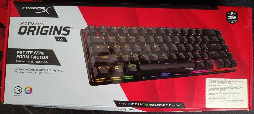 Продам клавіатуру HyperX Alloy Origins 65 на "запчастини"