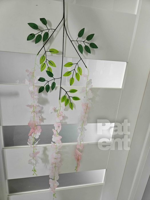 Wisteria różowa glicynia sztuczna girlanda dekoracja 12 sztuk