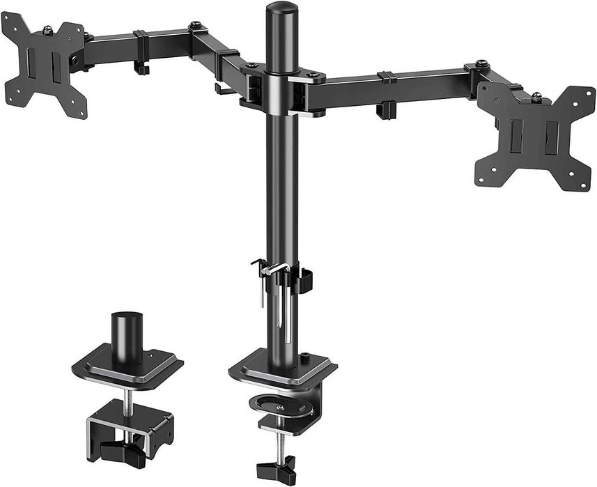 ELIVED EV002 Uchwyt biurkowy na dwa monitory 13-32" do 8kg obrót 360