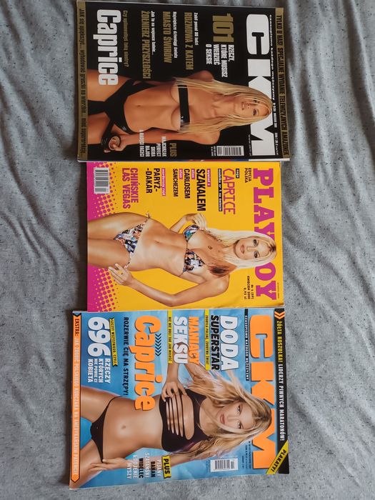 Playboy/Ckm 3 szt  z Caprice piękna modelka  !!!