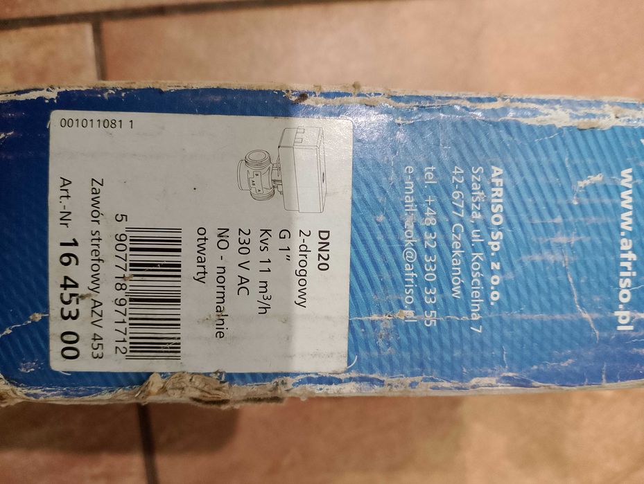 Zawór strefowy afriso AZV nowy