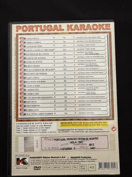 Dvds de karaoke originais