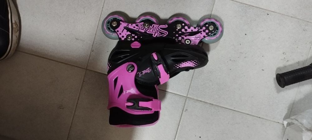 Patins em linha + trotinete criança