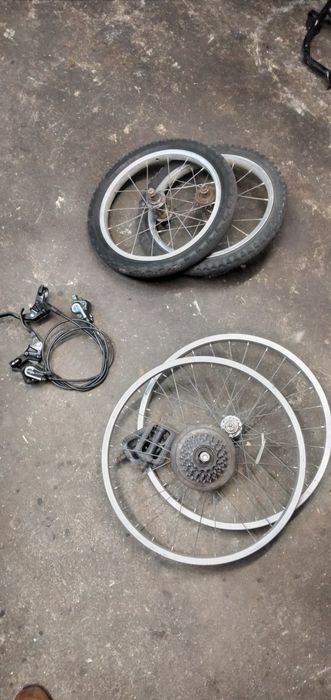 Manetes chimano a óleo, Escape Dt-50 e DTR, Pneus de motas bom Piso