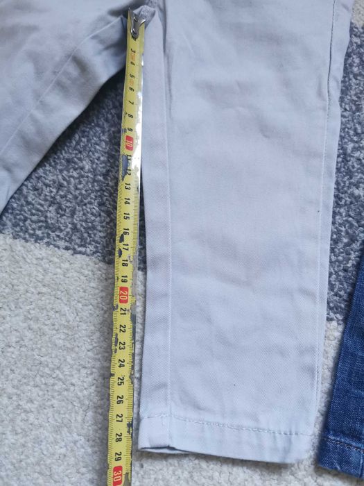 Eleganckie spodnie z regulacją w pasie paka ubrania 86