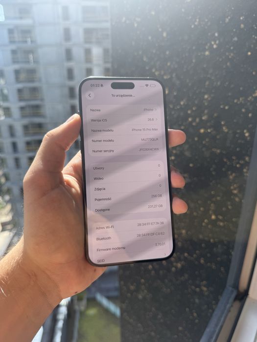 iPhone 15 Pro Max 256 GB czarny