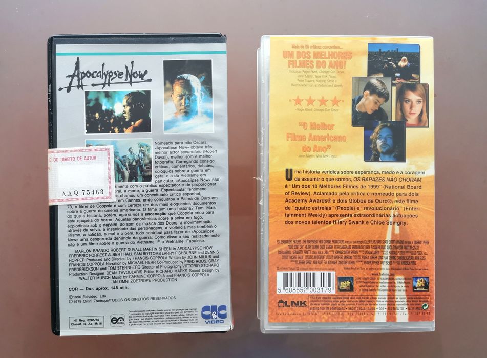 2 filmes icónicos - VHS