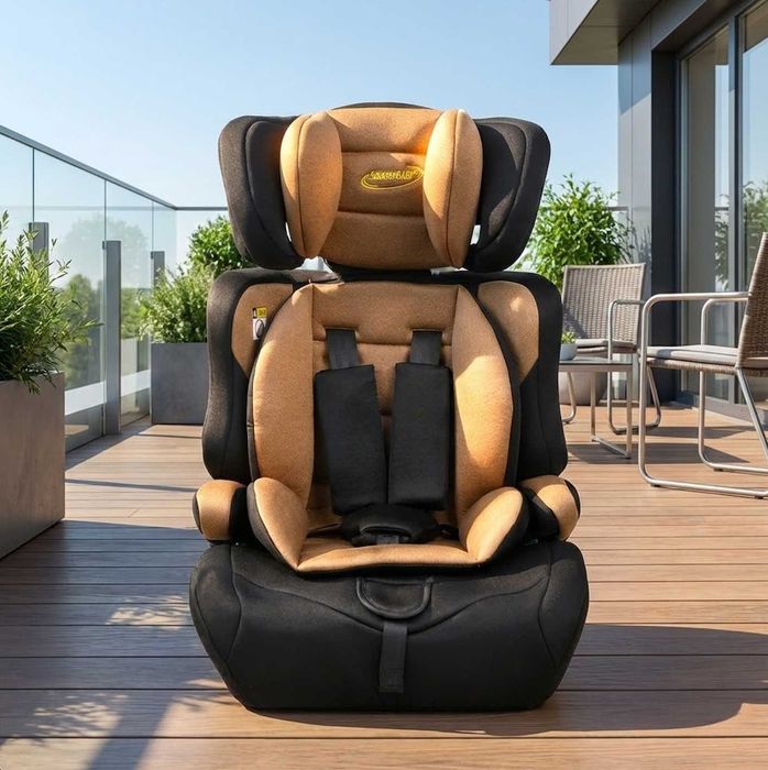 Fotelik Samochodowy 9-36 kg 76-150 cm NOWY Zestaw Beżowy Dla Dziecka