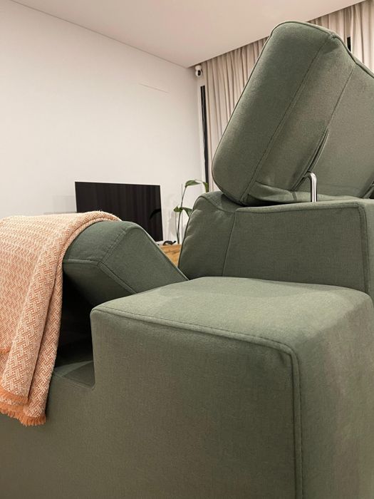 Sofá  em tecido como novo