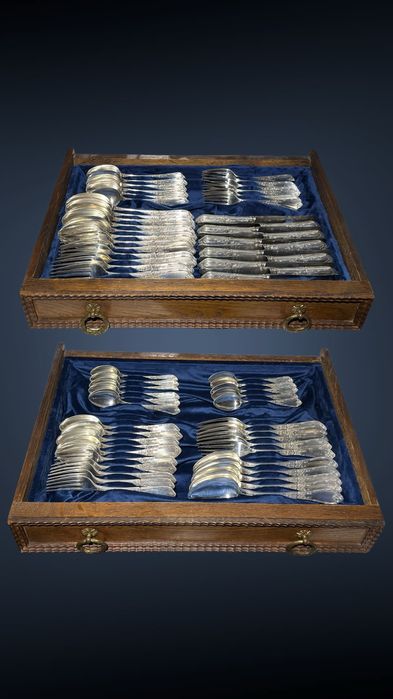 Антикварне столове срібло срібний сервіз серебряный  столовое серебро