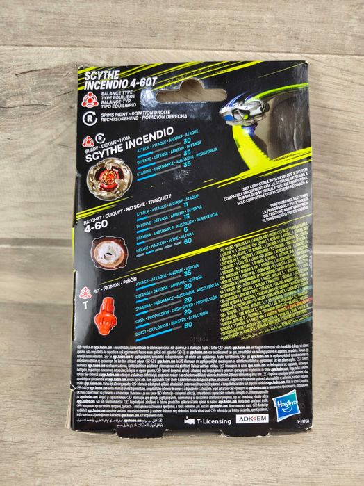 Beyblade X Scythe Incendio 4-60T Zestaw startowy 8+