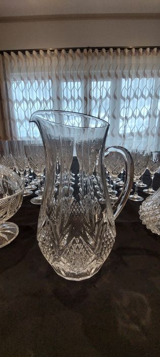 Jogo de copos em cristal  53 peças