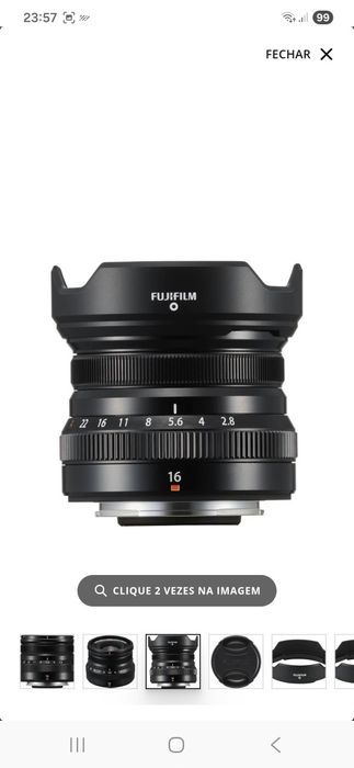 Objetiva FUJINON XF16mm f/2.8 R