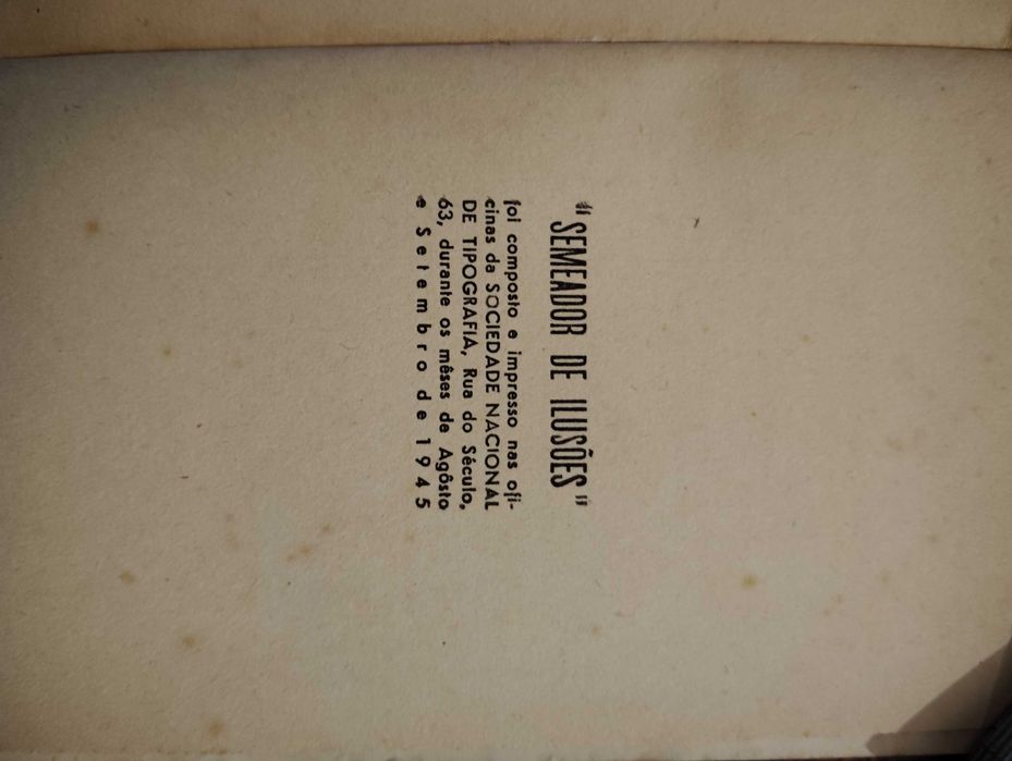 Livro: Semeador de Ilusões, João Verdades
