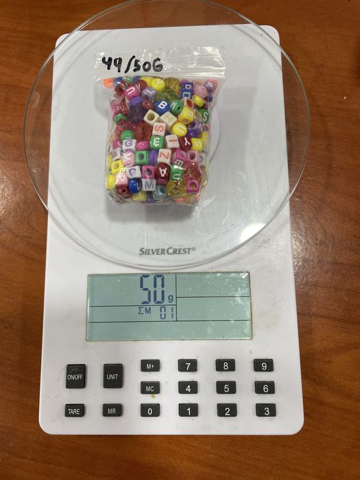 Saco De Missangas Letras Aleatórias