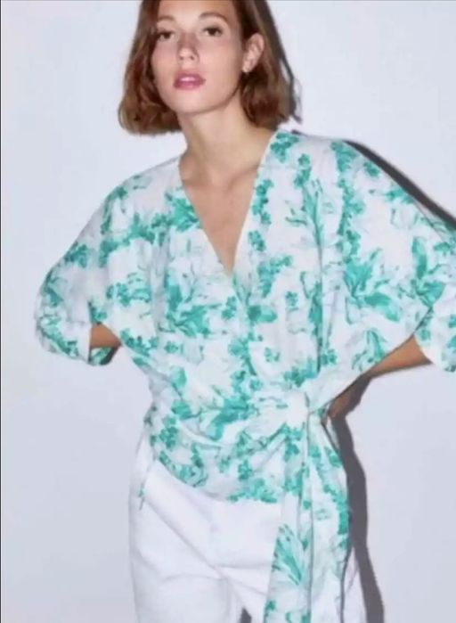 Zara Lniana koszula rS