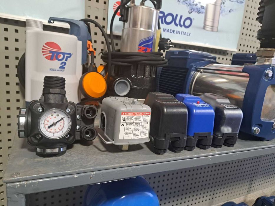 Автоматика для насосів (Механічні та електронні реле тиску)