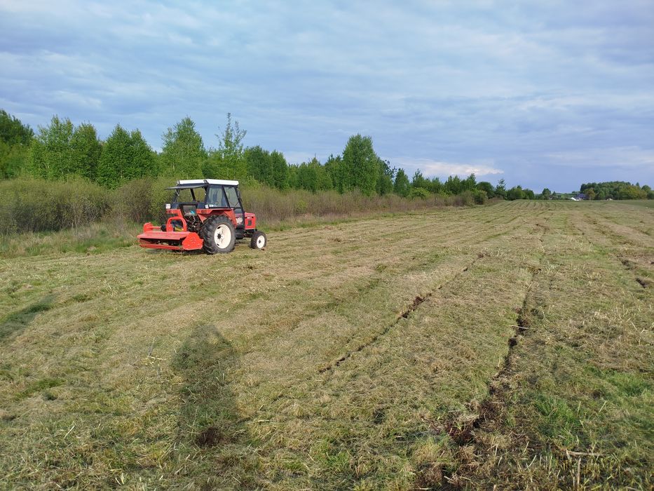 Koszenie traw nieużytków łąk,mulczer,samosiejki