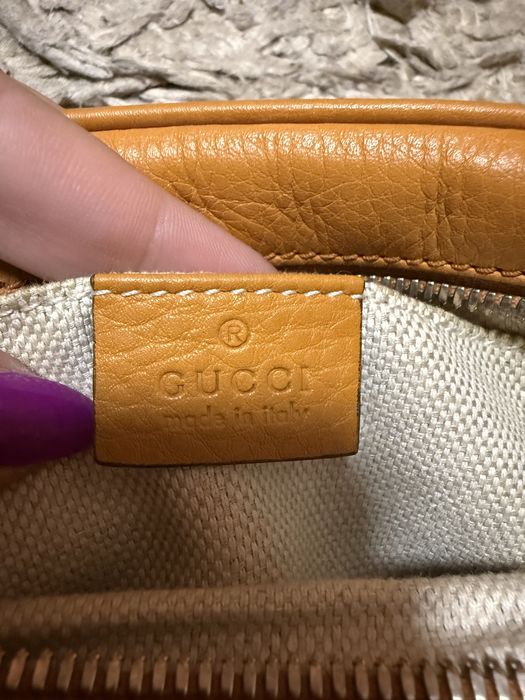 Mala Gucci Soho Disco Original - Pele Granulada (Laranja/Mostarda)