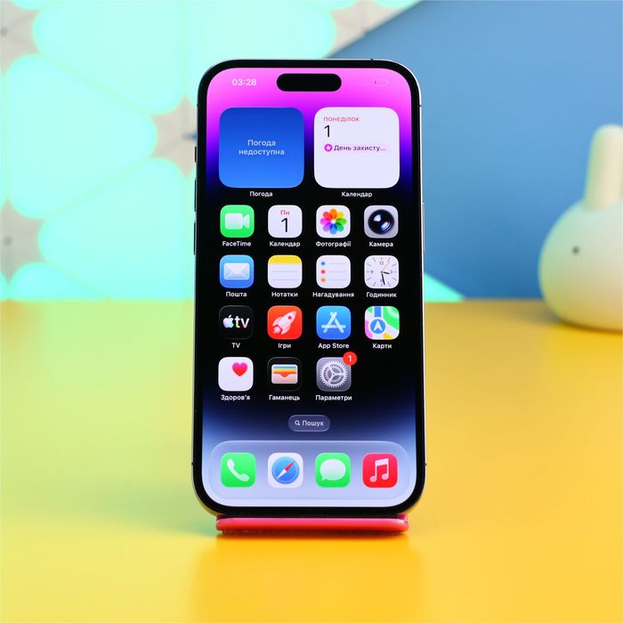 Смартфон Apple iPhone 14 Pro 128GB Deep (167163) Б/У З ГАРАНТІЄЮ