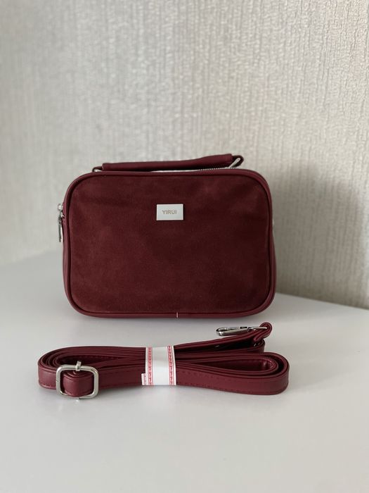 Сумка крос - боді  замшева