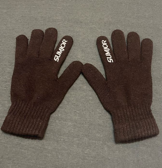 Rękawiczki brązowe unisex