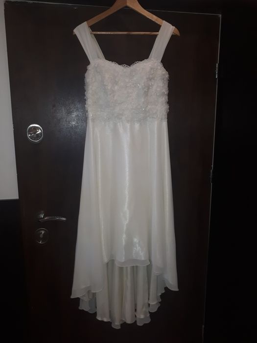 Sukienka ślubna asymetryczna rozm. 42