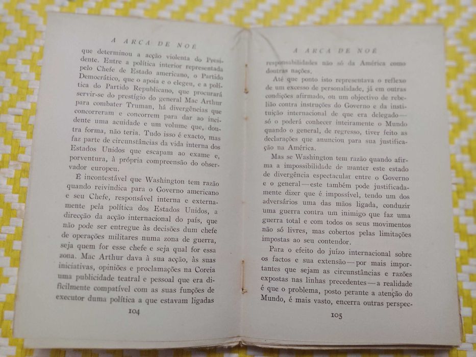 A ARCA DE NOÉ Crónicas do mundo
Augusto de Castro