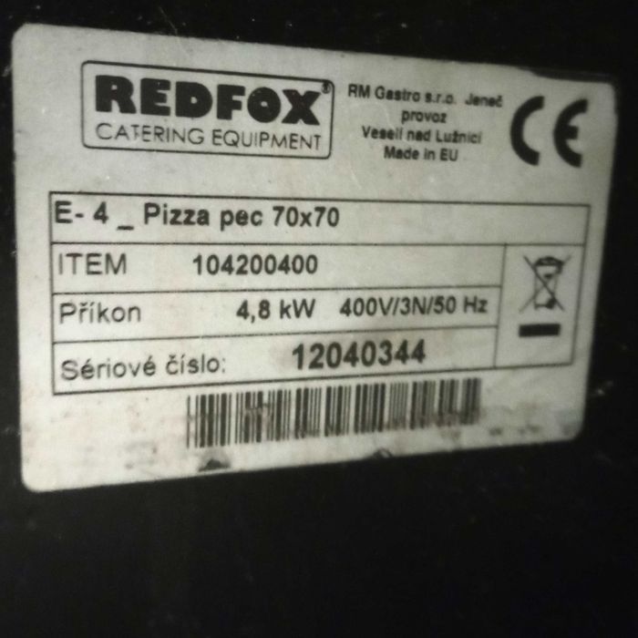 Piec do Pizzy Redfox E-4