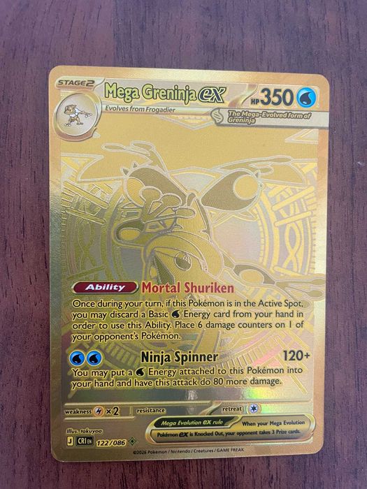Unikatowa Karta Pokemon Mega Greninja Ex 122/086