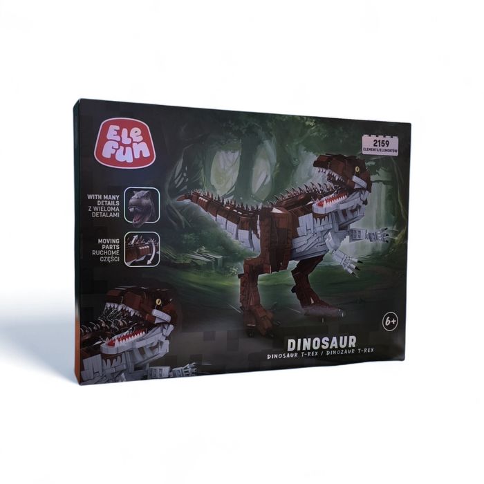 Duży zestaw klocków Elefun  Dinozaur T-Rex 2159 el. nowe.