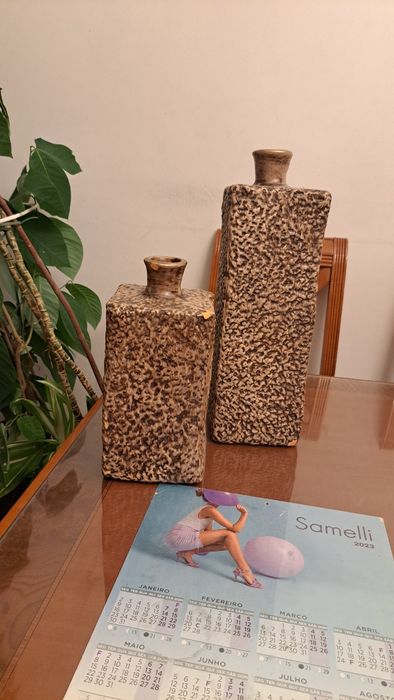 2 peças de louça de decoraçao usadas