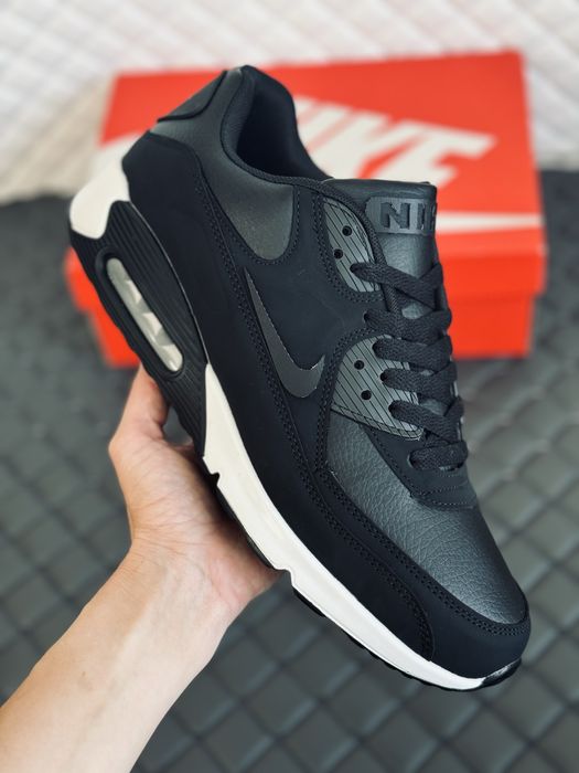 Nike Air Max 90 black-white кроссовки мужские Найк 90 весна