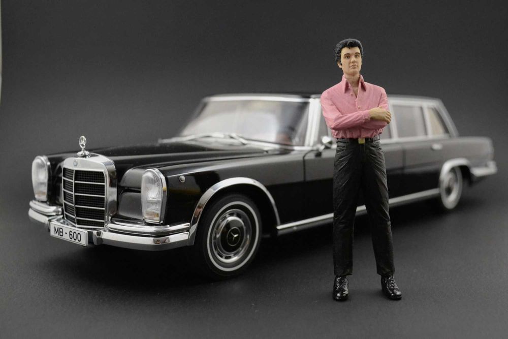 Elvis Presley Figurka 1:18 Mercedes 600 Pullman CMC
