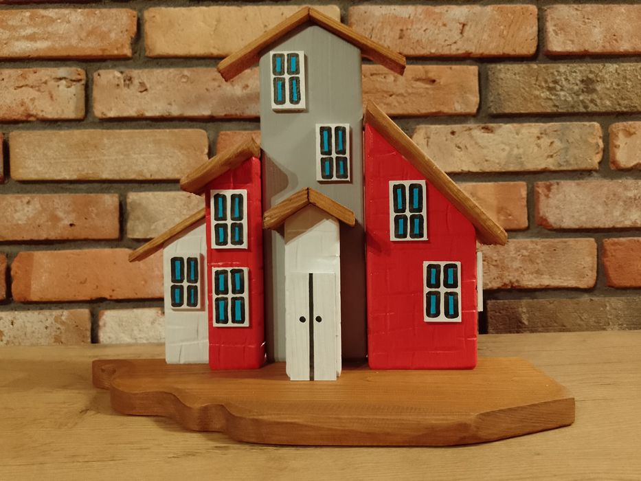 Domek drewniany dekoracja