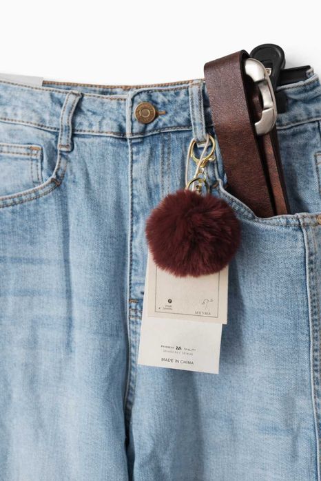 Jeansy MSara Balloony wysoki stan z paskiem Nowość XL