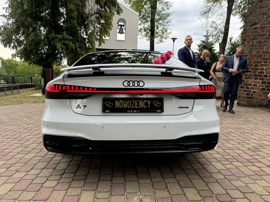 Auto na Twój Ślub Wesele - Nowe Białe Audi A7
