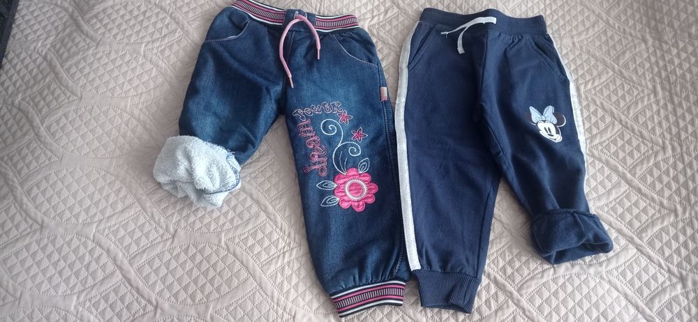 Ciepłe spodnie dziewczęce 98