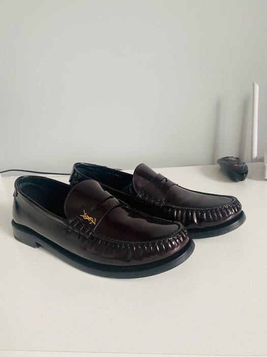 Yes Saint Lourent- półbuty damskie - Cordovan Red rozm. 40