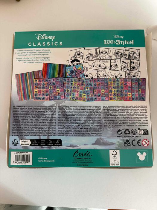 Kit de pintura do Lilo & Stitch com autocolantes