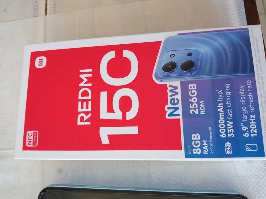 Telemovel SmartPhone NOVO Redmi 15C DUAL-SIM , 256GB + Capa