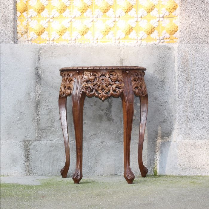 Consola Vintage em Castanho Velho e Talha Manual