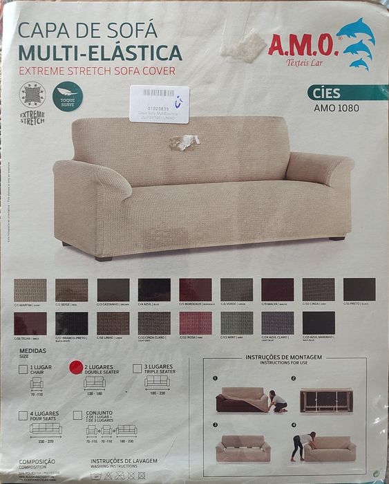 Capa de sofá de 2 lugares - NOVA