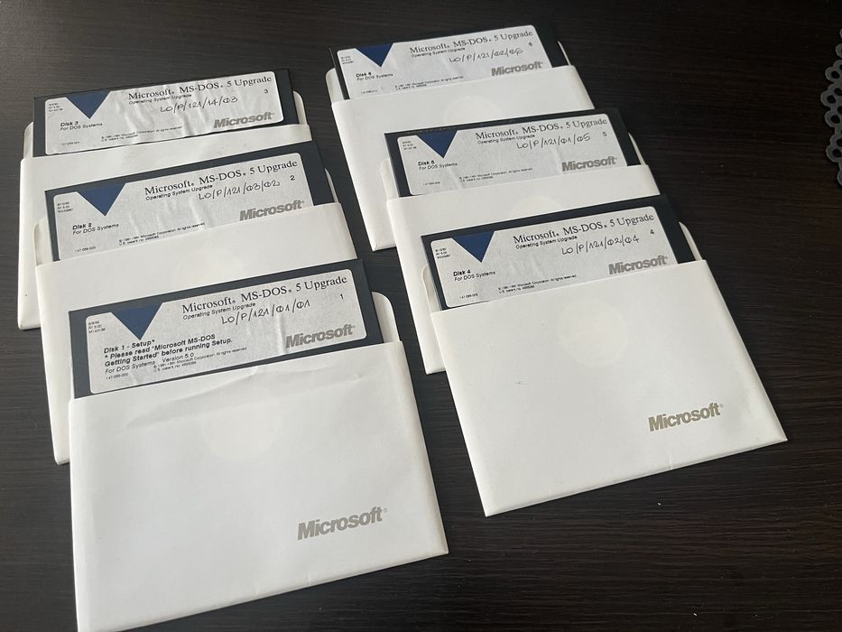 Dyskietki Ms dos 5 Upgrade retro PC