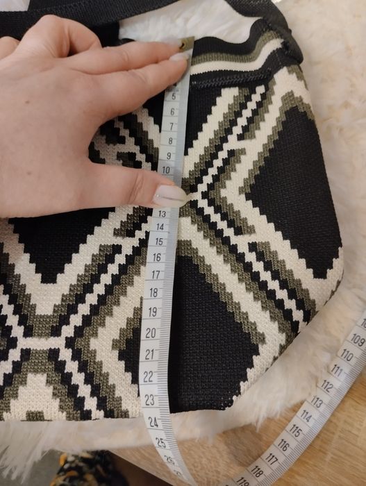 Torebka typu worek w stylu Wayuu, etno boho