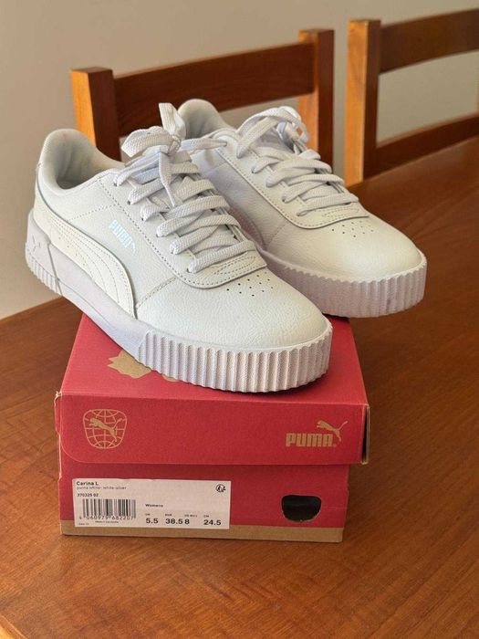 Sapatilhas - Puma White Silver 38,5